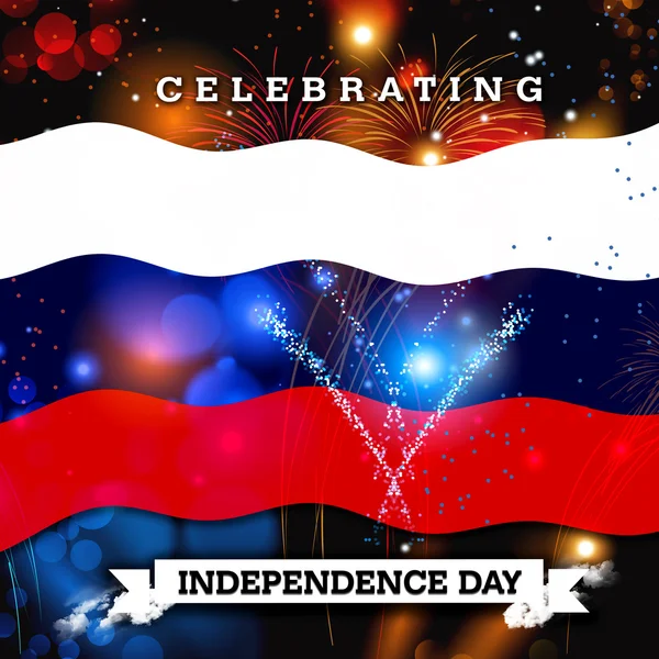 Dzień Niepodległości w Rosji karty — Zdjęcie stockowe