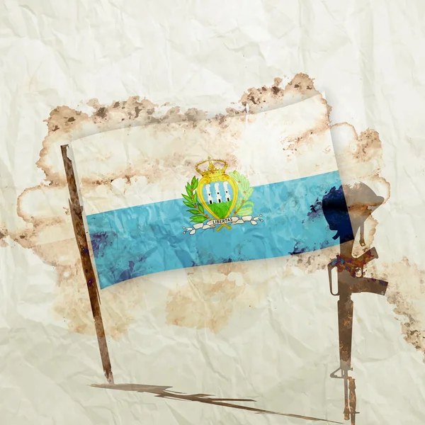 Bandera de San Marino — Foto de Stock