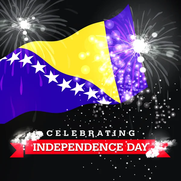 Bosnië en Herzegovina Independence Day card — Stockfoto