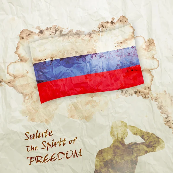 Σημαία Ρωσίας σε χαρτί ακουαρέλας grunge — Φωτογραφία Αρχείου