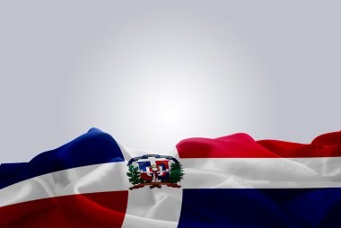national flag of Dominican Republic clipart