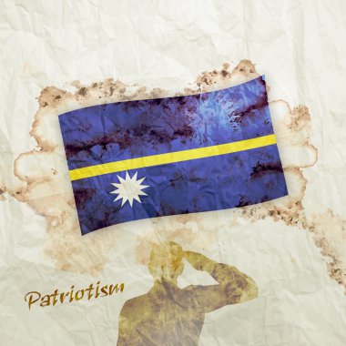 Nauru grunge bayrağı