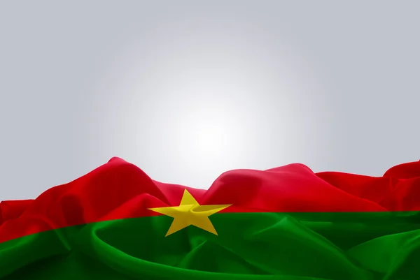 Nationella flagga i burkina faso — Stockfoto