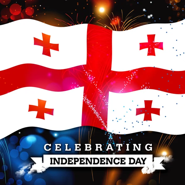 Georgia Independence Day card — Stock Photo, Image