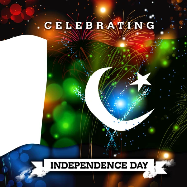 Independence Day card with flag — Stock Photo, Image
