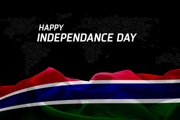 Gambia függetlenség napja kártya — Stock Fotó