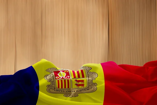 Andorras nationella flagga — Stockfoto