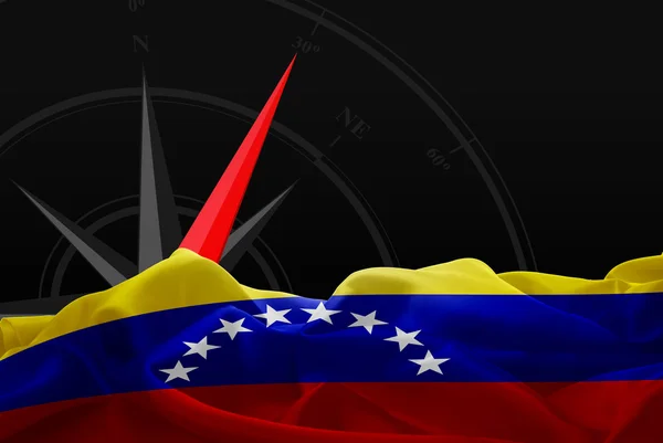 Національний прапор Венесуели — стокове фото