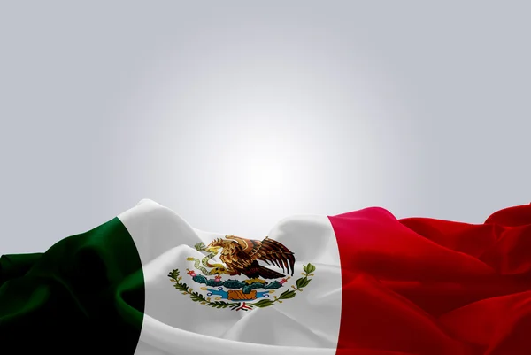 Ondeando tela abstracta bandera de México —  Fotos de Stock
