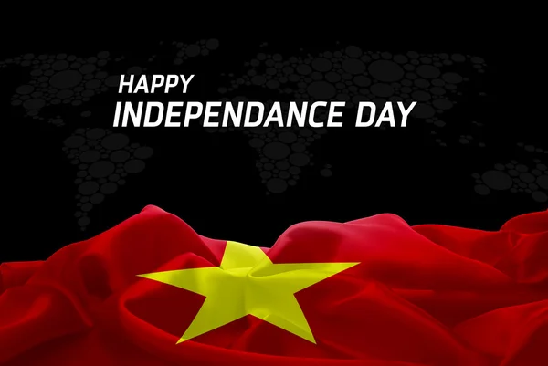 Карточка Дня независимости Вьетнама — стоковое фото