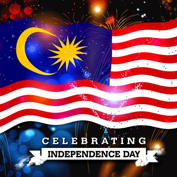 Malaysia Independence Day card — Stock Photo, Image