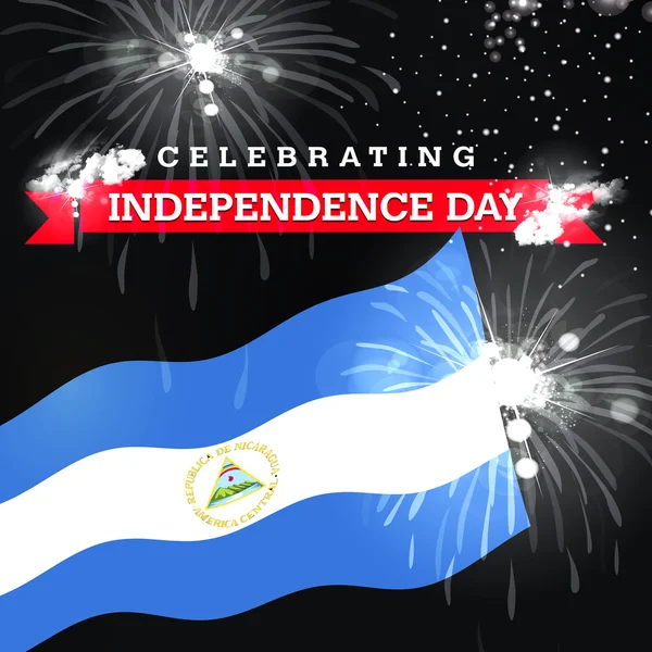 Nicaragua Independence Day card — Stock Photo, Image