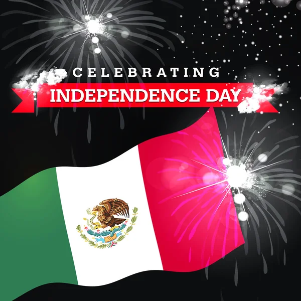 Karta dne nezávislosti Mexika — Stock fotografie