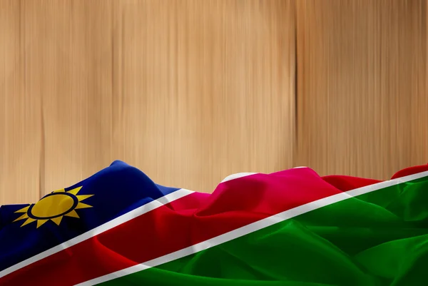 Nationella flagga namibia — Stockfoto