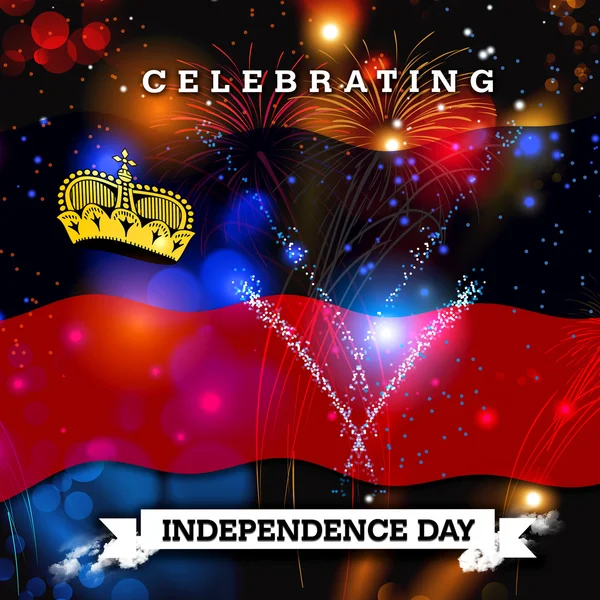 Liechtenstein Independence Day card — Stock Photo, Image