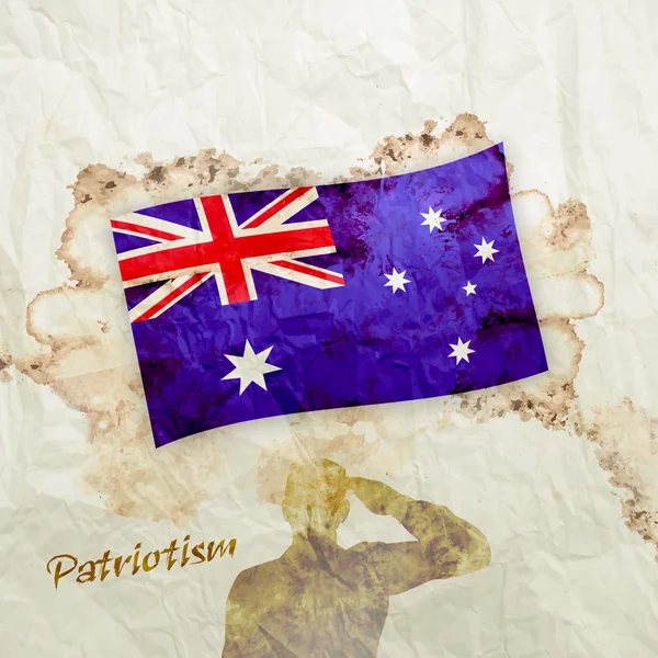 Bandera del país de Australia — Foto de Stock