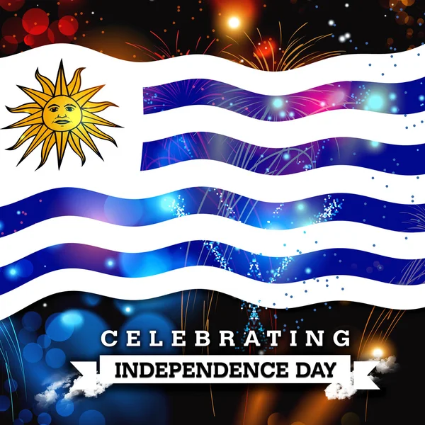 Blahopřání ke dni nezávislosti Uruguay — Stock fotografie