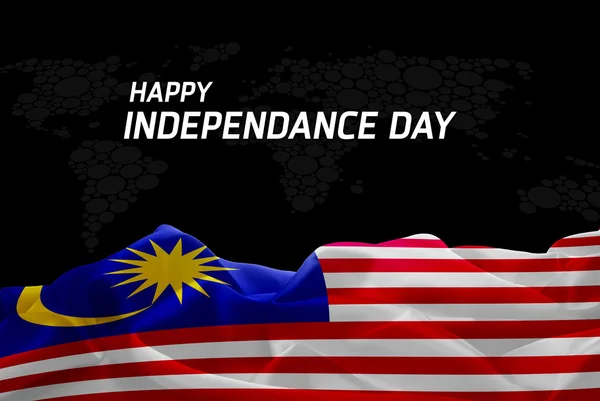 Malaysia Independence Day card — Stock Photo, Image