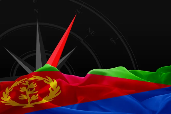 Государственный флаг Эритреи — стоковое фото
