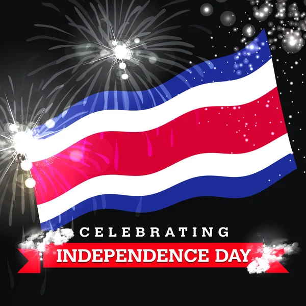 Costa Rica Independence Day Card — Stockfoto