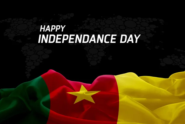 Карточка Дня независимости Камеруна — стоковое фото
