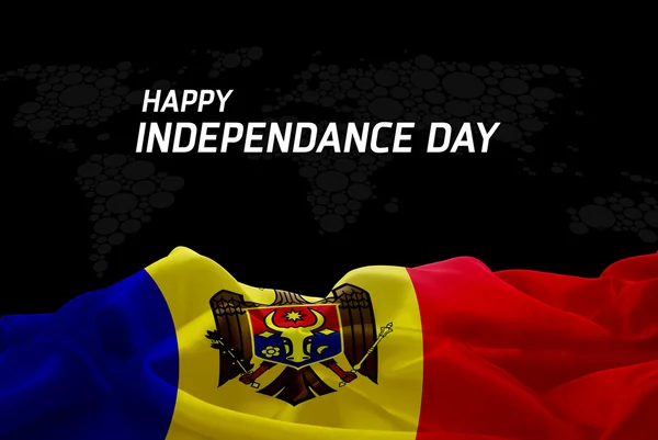 Moldova Independence Day card — Stock Photo, Image