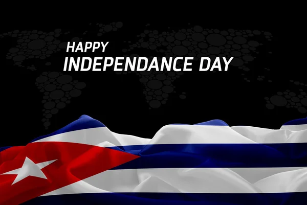 Cuba Independence Day card — Stock fotografie