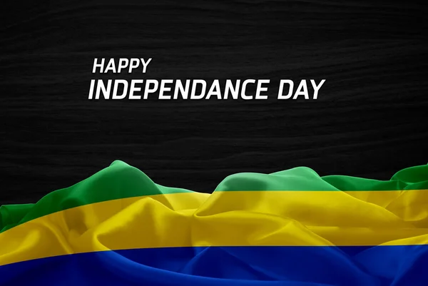 Gabon függetlenség napja kártya — Stock Fotó