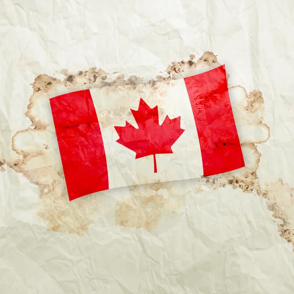 Canada bandiera grunge — Foto Stock
