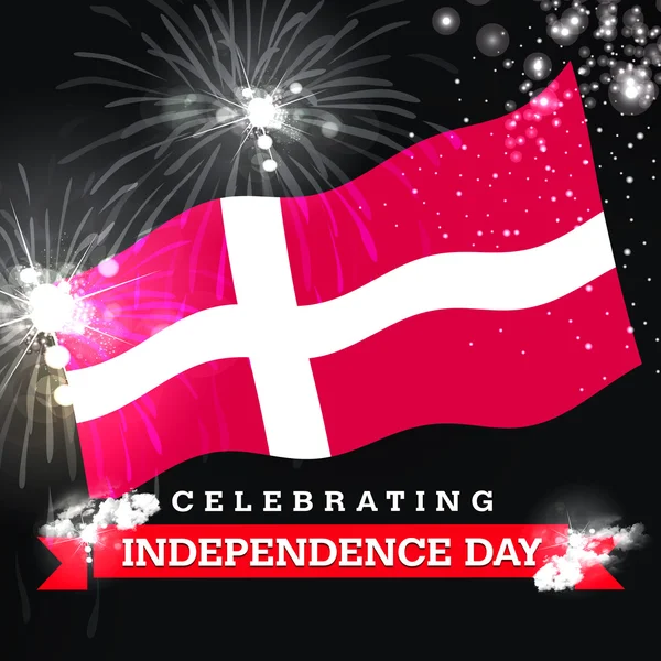Danmark Independence Day card — Stockfoto