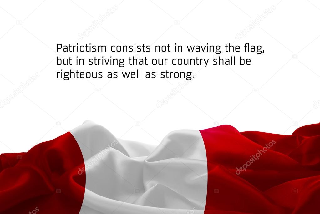 waving flag of Peru