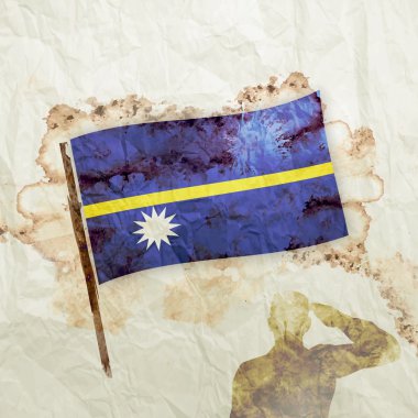 Nauru grunge bayrağı