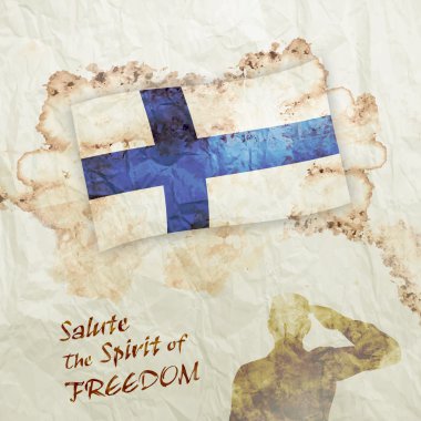 Finlandiya grunge bayrağı