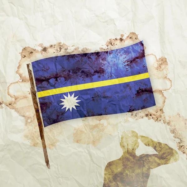 Nauru grunge bayrağı