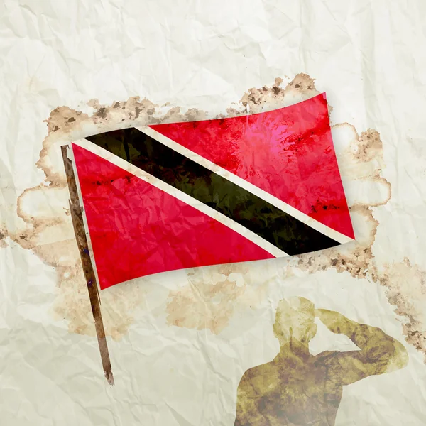 Bandeira de Trinidad e Tobago — Fotografia de Stock