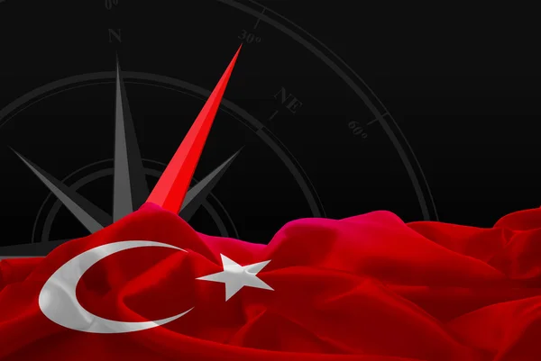 Bandera Nacional de Turquía — Foto de Stock