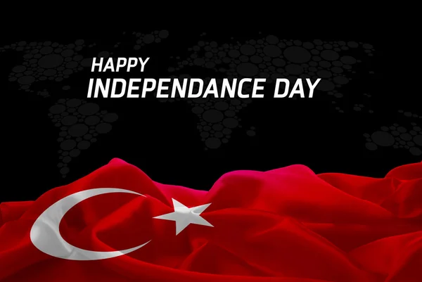 Turkiet Independence Day card — Stockfoto