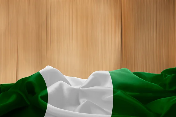 Bandera nacional de Nigeria — Foto de Stock