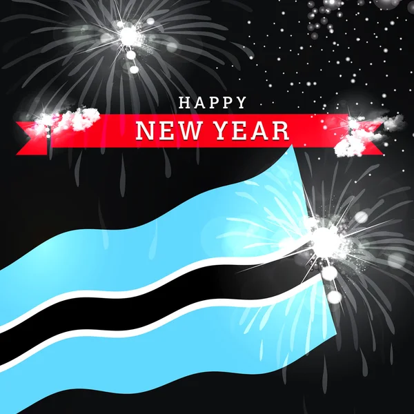Botswana Happy New Year card — ストック写真