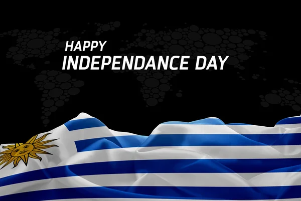 Uruguay Independence Day card — Stockfoto