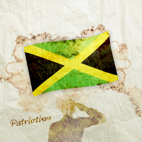 Jamaica Country Flag 