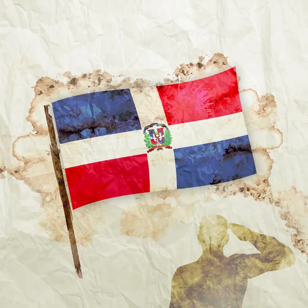 République dominicaine Drapeau — Photo