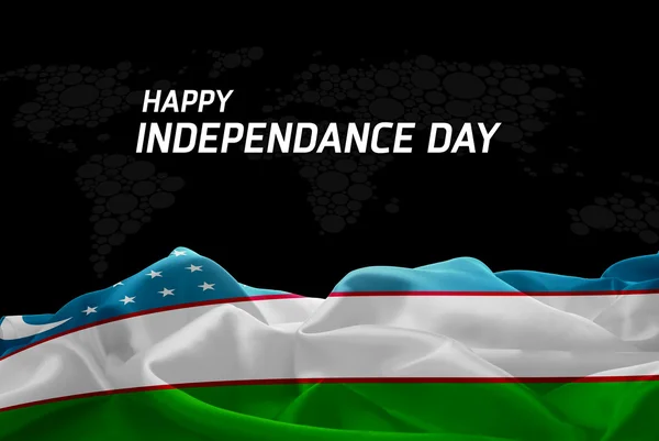 Uzbekistan Independence Day card — Stock Photo, Image