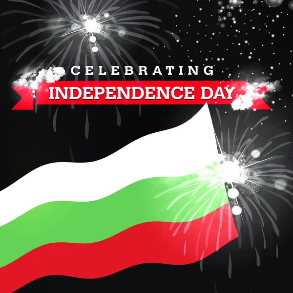 불가리아 독립 기념일 카드 — 스톡 사진