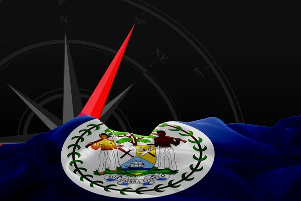 Belize Ulusal Bayrağı — Stok fotoğraf