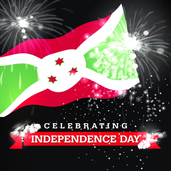 Cartão do dia da independência de Burundi — Fotografia de Stock