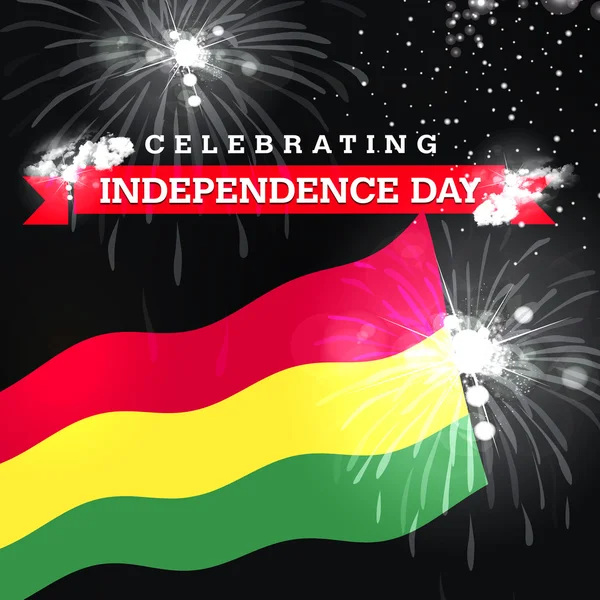 Independence Day card with flag — Stock Photo, Image