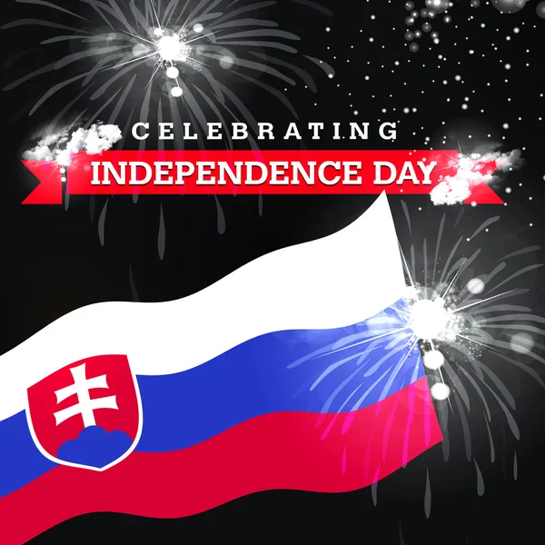Tarjeta Día de la Independencia de Eslovaquia — Foto de Stock
