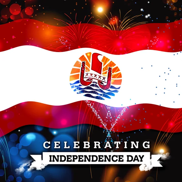 Polinesia Francesa Tarjeta del Día de la Independencia — Foto de Stock