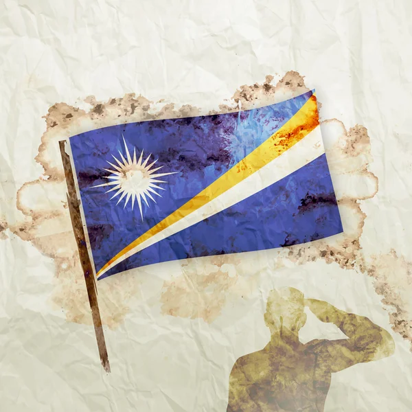 Marshall Islands grunge flag — Stock Photo, Image